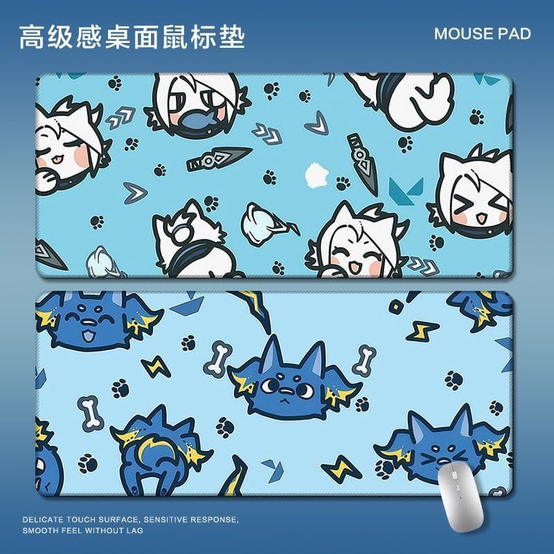 2026 novo produto destemido contrato de acesso dos desenhos animados mouse pad jogo de grandes dimensões Anime jogos fps