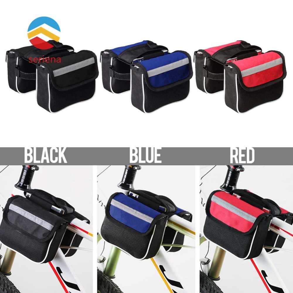 Bolsa De Selim Para Mountain Bike , Estrutura Frontal , Tubo Superior , Capa De Telefone Ciclismo , Bicicleta [Seriena.b