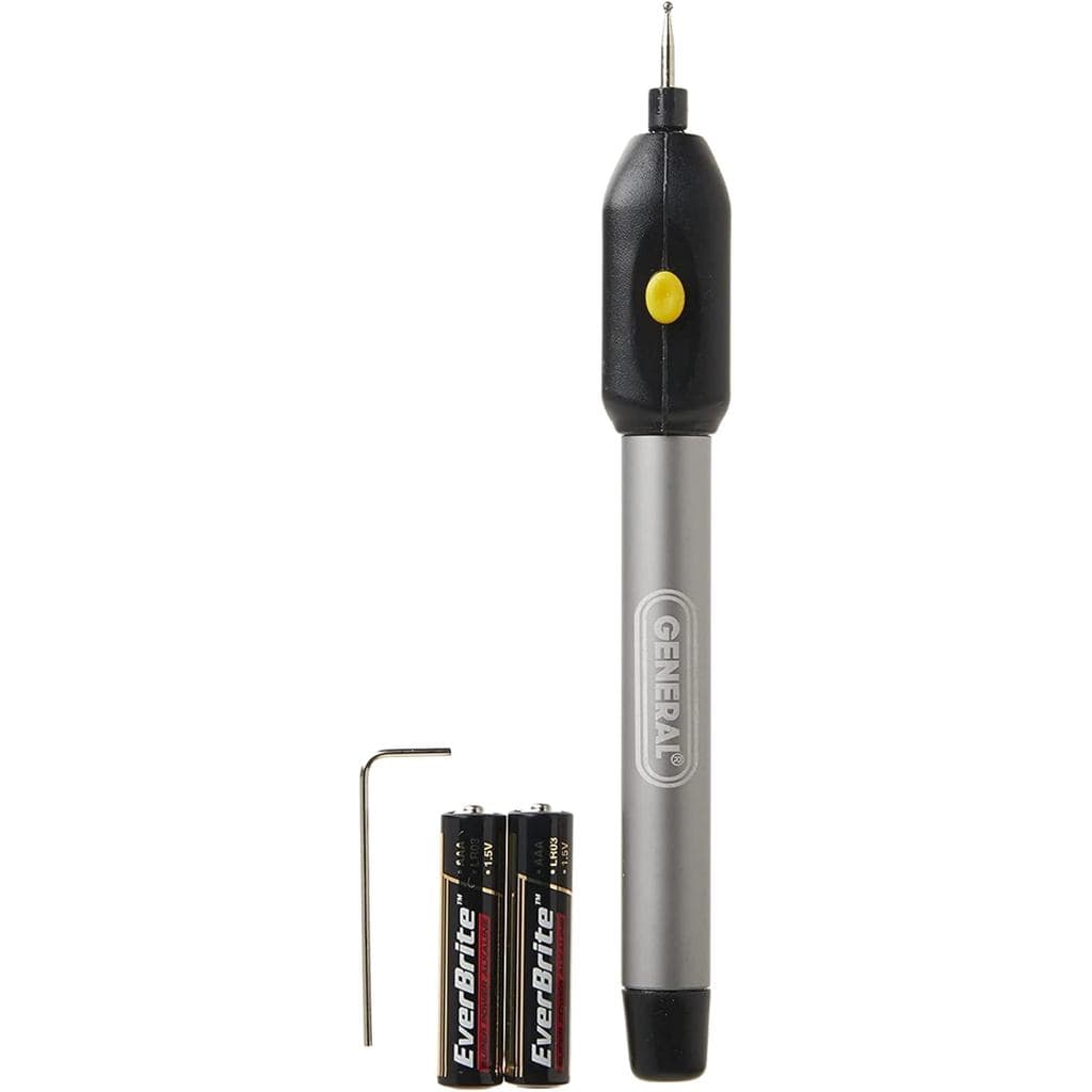 Caneta de Gravação Sem Fio General Tools para Metal - Ferramenta de Gravação com Ponta de Diamante para Gravar Brinquedo