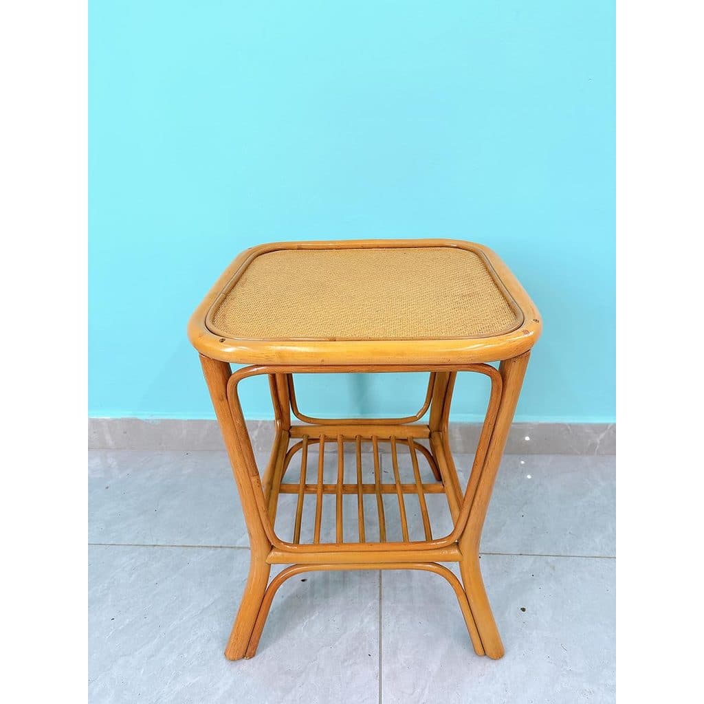 Indonésia planta rattan mesa de centro rattan mesa de vime casa varanda sala estar Real rattan canto mesa simples Casual