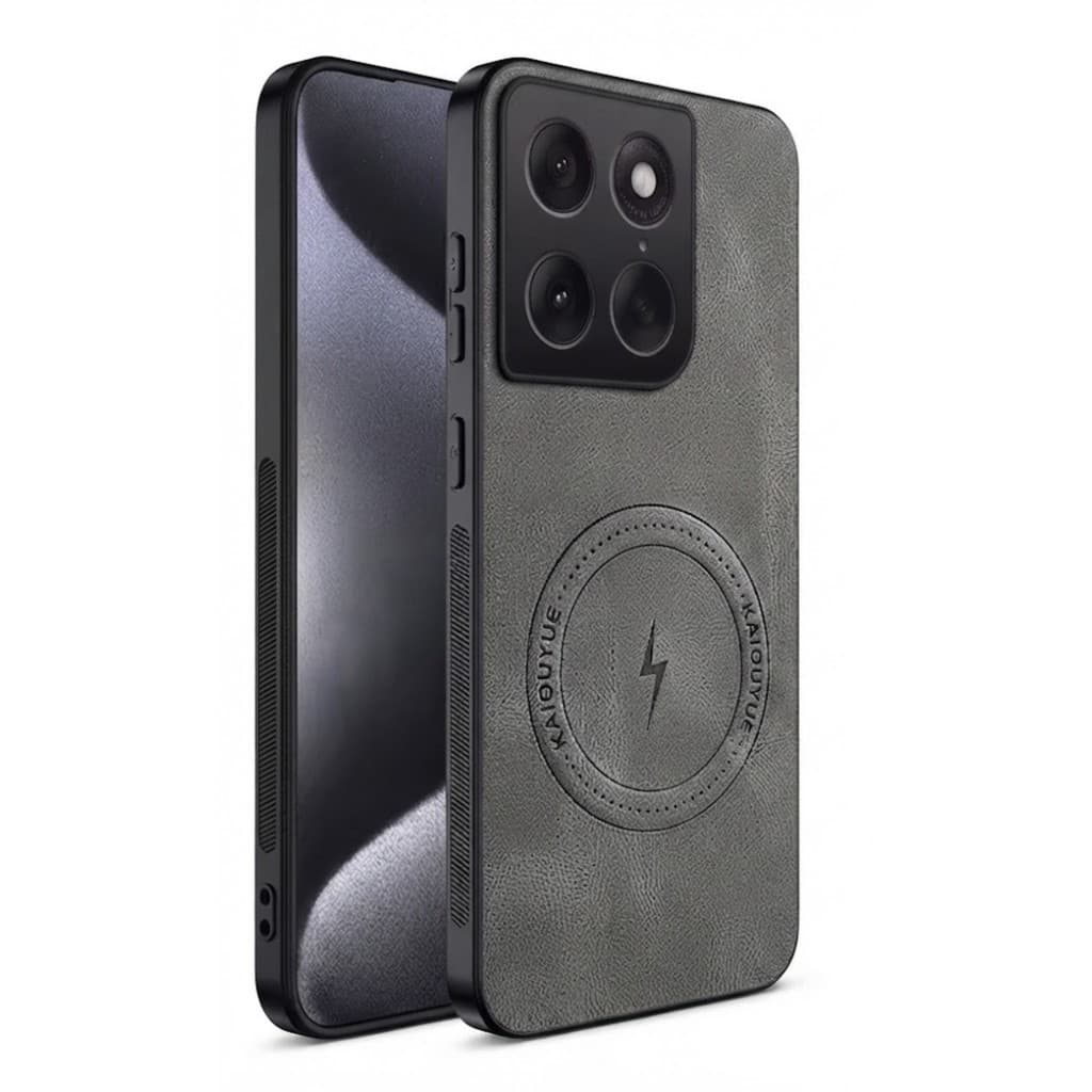 Capinha Couro Camurça C/ Magsafe Magnético Para Honor X8C X8B
