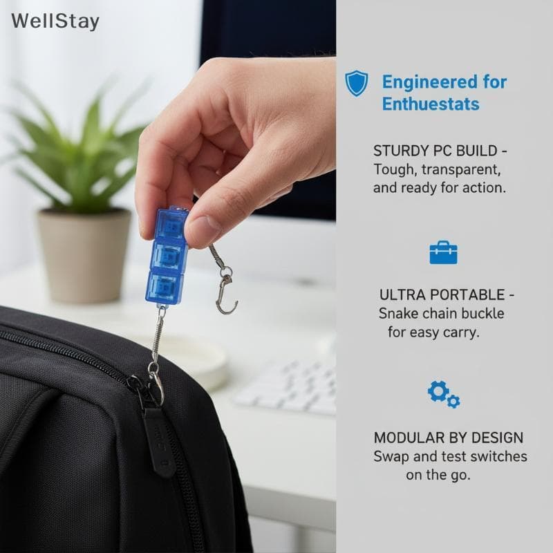 [WellStay] Compact Fidget Keycap Para Profissionais Ocupados Em Busca De Alívio Do Estresse [BR]