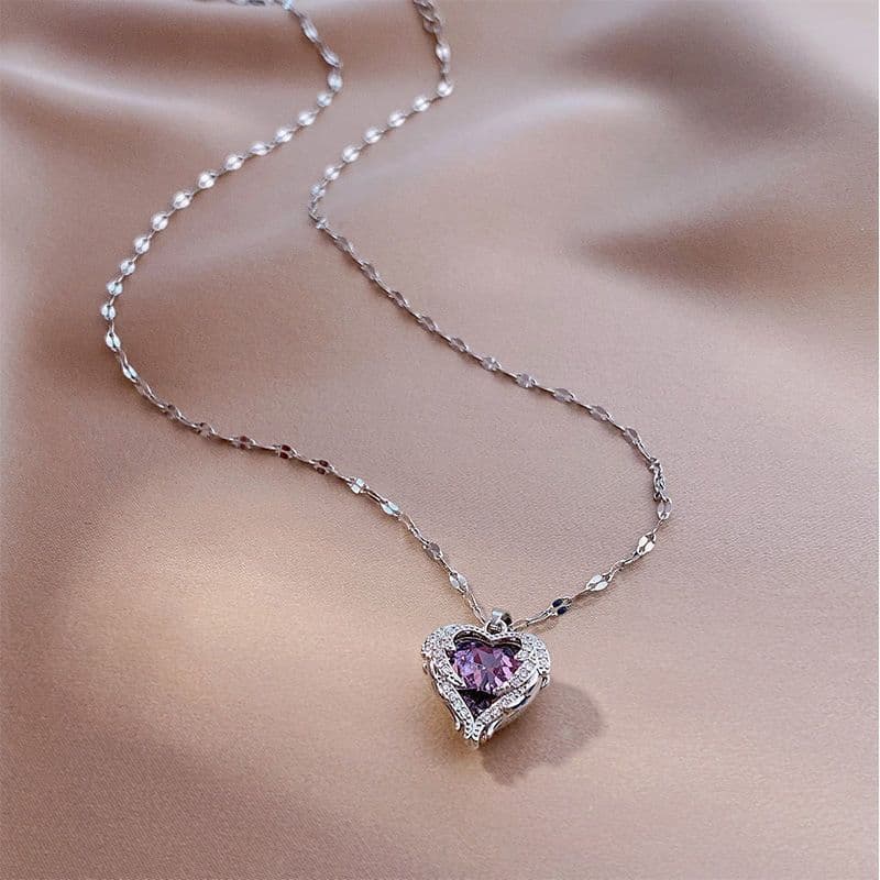 Retro pérola colar feminino não-desvanecimento High-End luz luxo titânio aço jóias famoso quente temperamento maduro cla