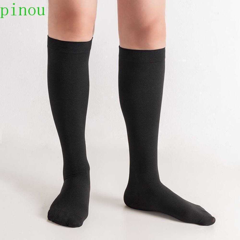 Meias De Veias Varicosas PINOU Nível De Pressão 2 , Compressão Elásticas Peep Toe 23-32mmHg , Circulação