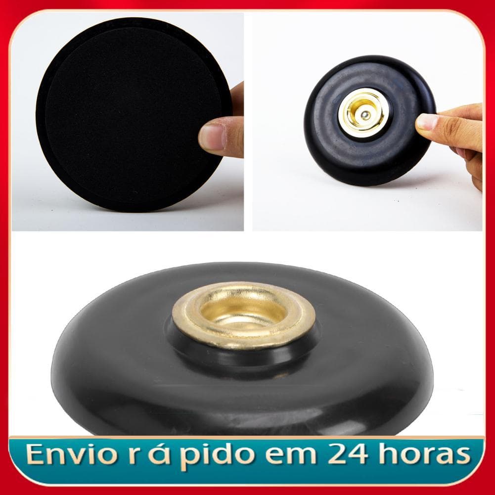 Nicegadget-BR Descanso de pino de violoncelo com copo de latão reforçado, suporte antiderrapante, protetor de chão para