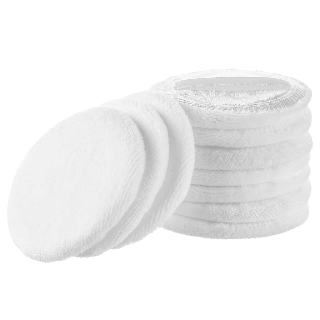 Esponja de Algodão, 10 Peças de Esponjas de Maquiagem para o Rosto, Esponjas Cosméticas de 2,36 polegadas com Fita para