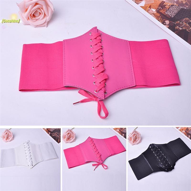 [Sunshine] Cincher 5 Cores Cintura Larga Cinto De Renda Feminino Underbust Espartilho [Novo]