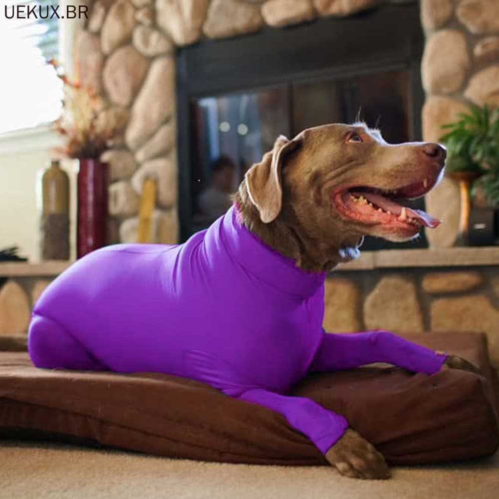 Macacão Para Cachorro Médio Grande Pijama Ansiedade Camisa Calma