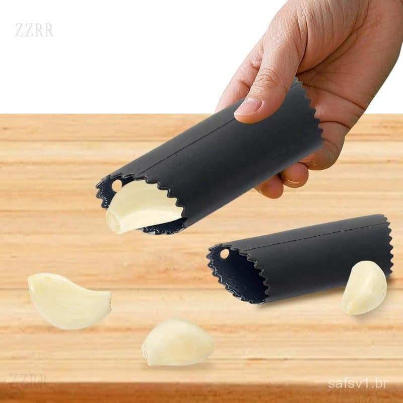 Conjunto de 2 peças para descascar alho, rolo descascador de alho, sem BPA, utensílio de cozinha para descascar alho, de