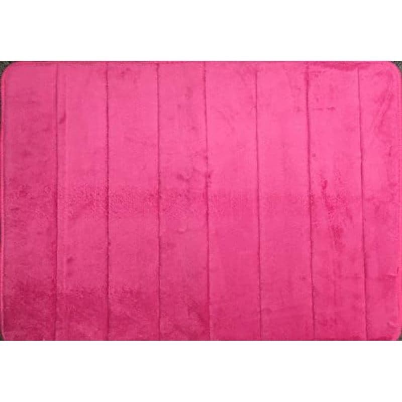 Tapete De Banho De Espuma Viscoelástica Rosa-Conjuntos De Tapetes Absorventes Extremamente Macios-Antiderrapantes E 17 X