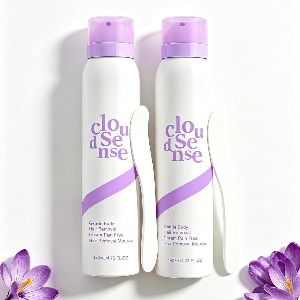 Spray Removedor de Pelos para Homens e Mulheres, Suave para Pele Sensível da Área do Biquíni, 2 Pacotes |   Spray suave