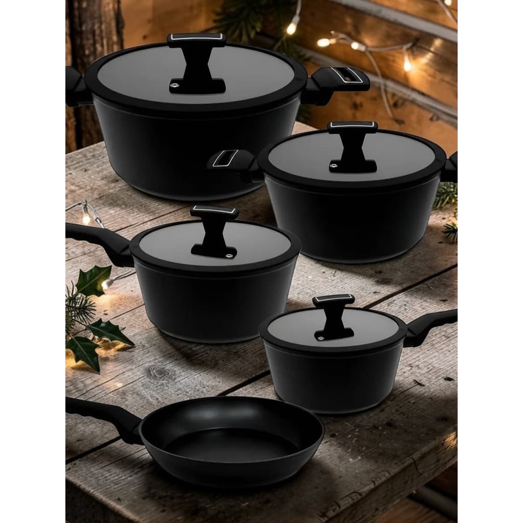 Jogo Panelas Cerâmica Brinox Indução + Panela de Pressão Original  Alta Qualidade