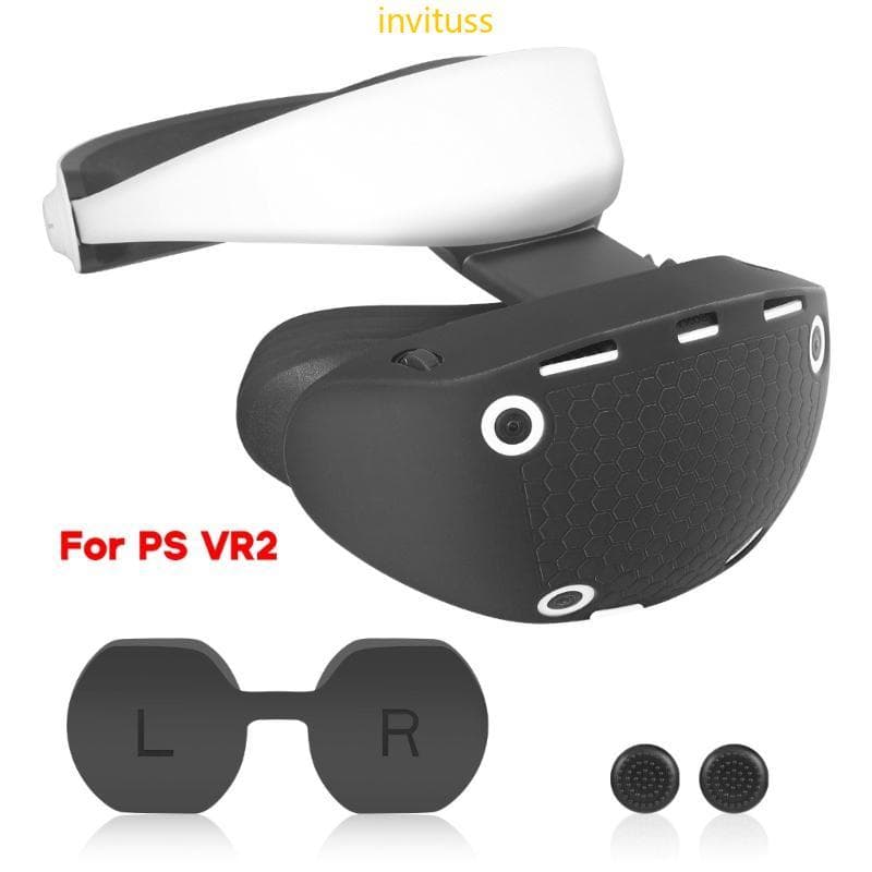 Inv Durabilidade Capa Silicone Fone Ouvido Conchas Protetoras Tampas Lente Rocker Conjunto Para VR2 Mangas