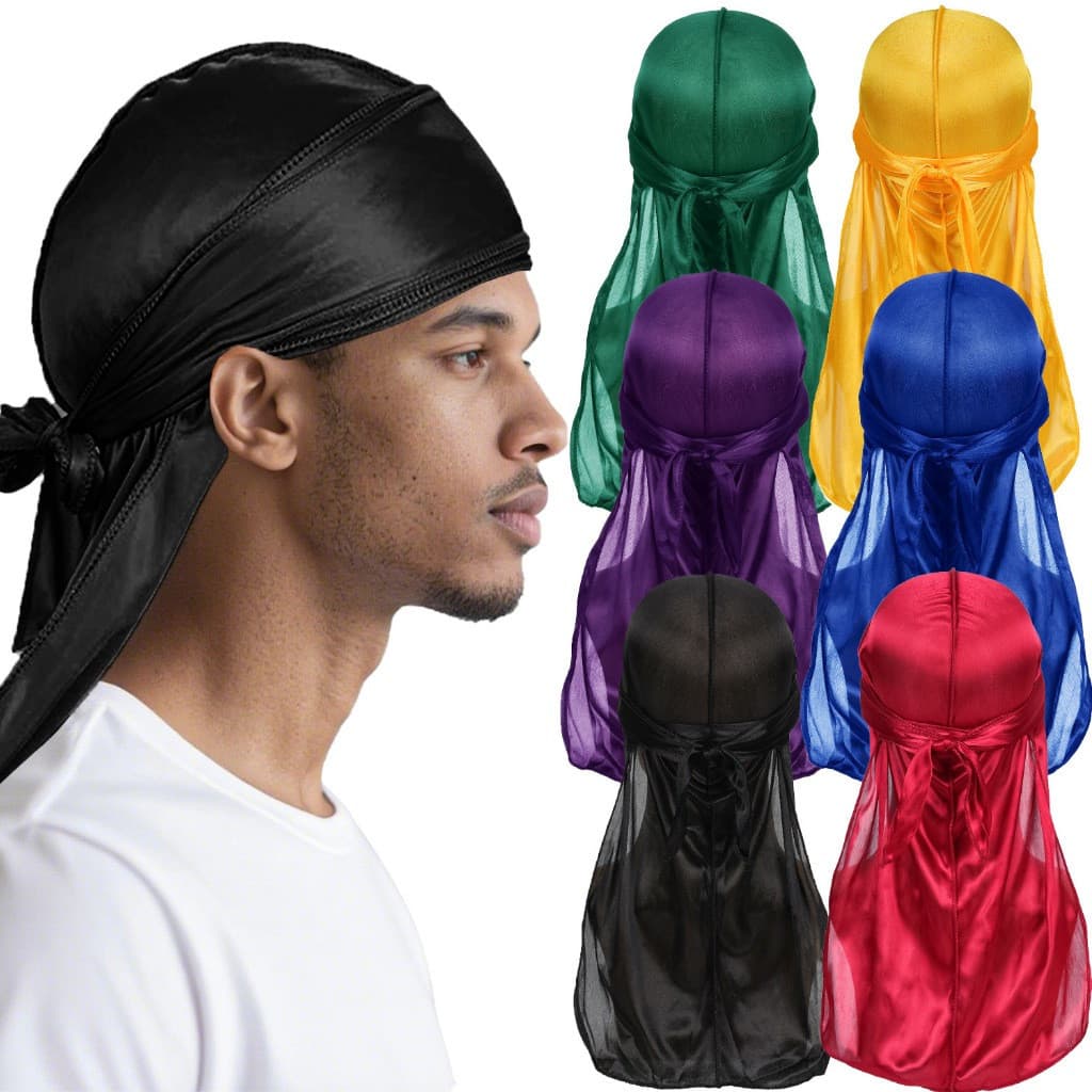 Durag, durag, bandana com ondas, rapper de trap