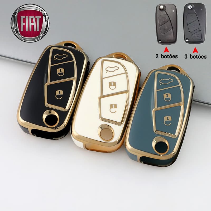 Capa de Chave para FIAT PUNTO STILO/Idea/LINEA/Ducato/DOBLO Dobrável 7EGN