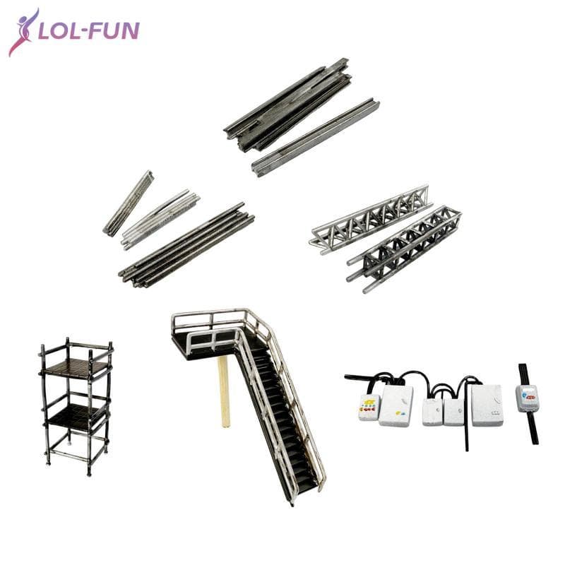 [Brcolaxi1] 1 : 64 Acessórios De Diorama Para Canteiro De Obras Adereços De Layout Minúsculos DIY Colecionáveis Criativo
