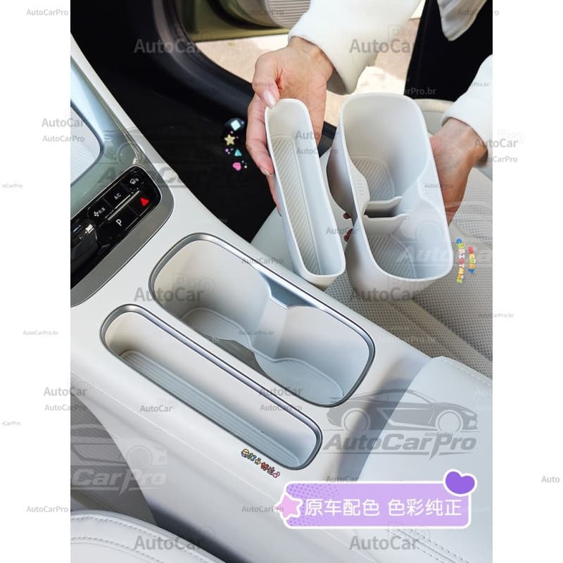 Adequado para o tapete de armazenamento do porta-copos do Geely EX2, acessórios de modificação interior, capa protetora
