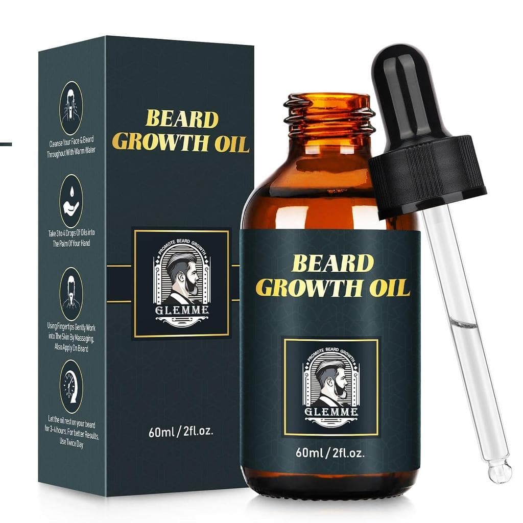 Óleo de Crescimento de Barba com Biotina para Homens (2oz), Óleo de Crescimento de Barba com Biotina para Barba Falha, P