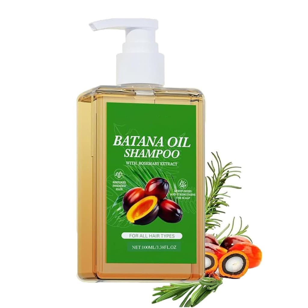 Shampoo de Óleo de Batana, Batana para Queda de Cabelo, Shampoo de Batana Adequado para Todos os Tipos de Cabelo, Repara