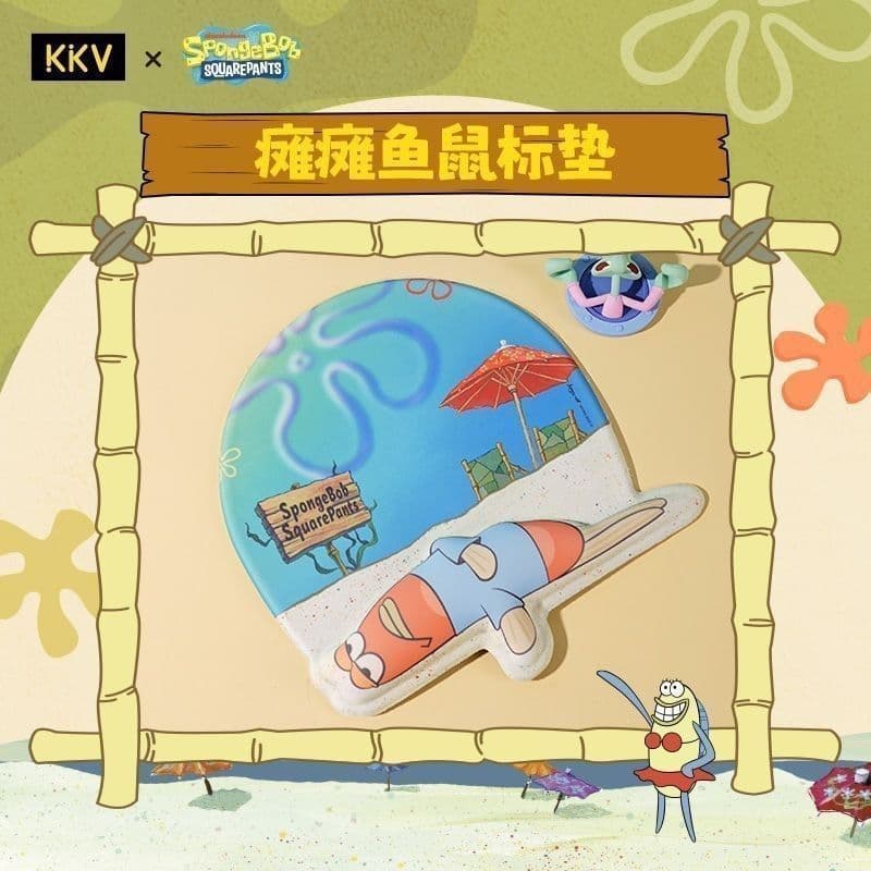Bob Esponja Calça Quadrada Almofada de Pulso Mouse Pad Paralisado Peixe Dos Desenhos Animados Almofada de Pulso Periféri