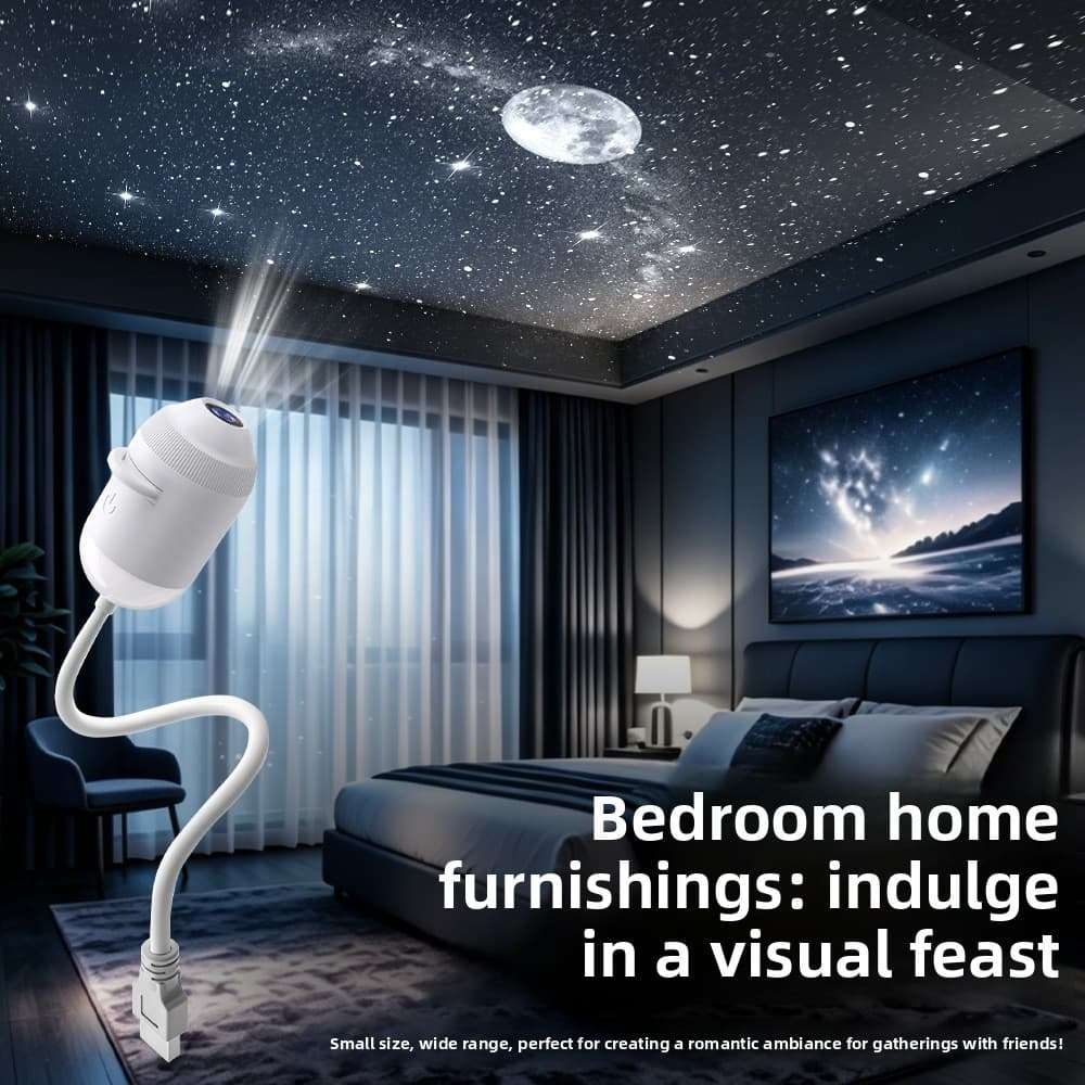 Projetor Conversível , Projeção De Luz Noturna 2 Em 1 , Galaxy , Adequado Para Uso Quartos E Carros , Toque Mudança De C