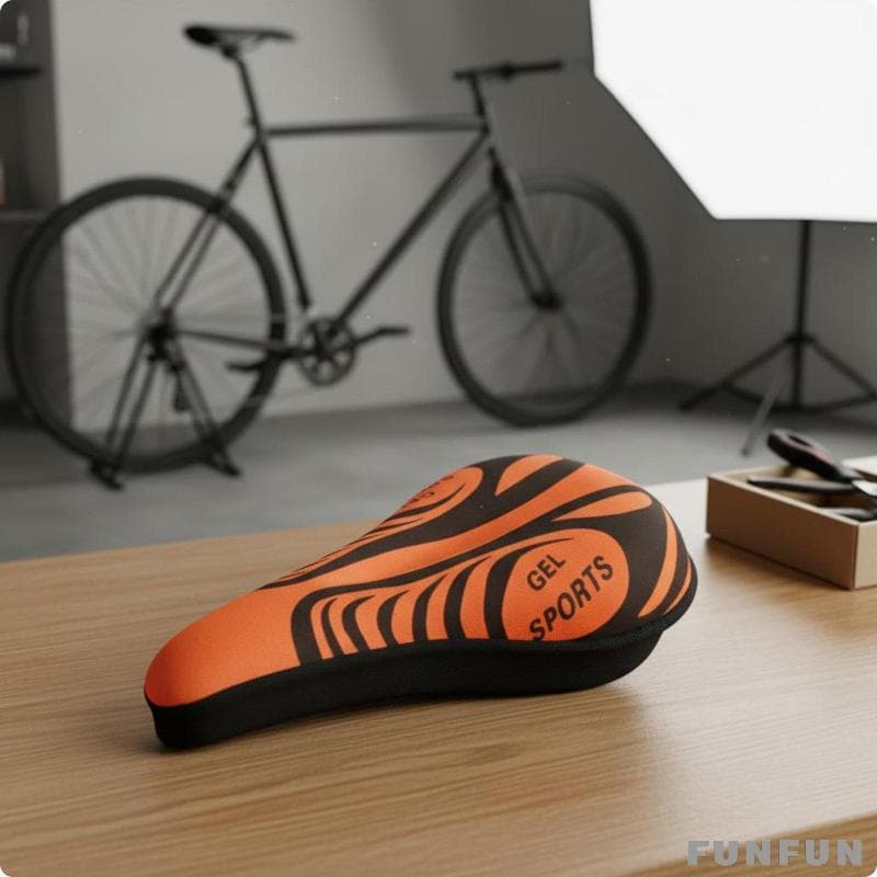 [Funfun] Capa De Selim De Bicicleta Com Absorção De Choque Em Gel Almofada De Assento Confortável Para Bicicletas Ergomé