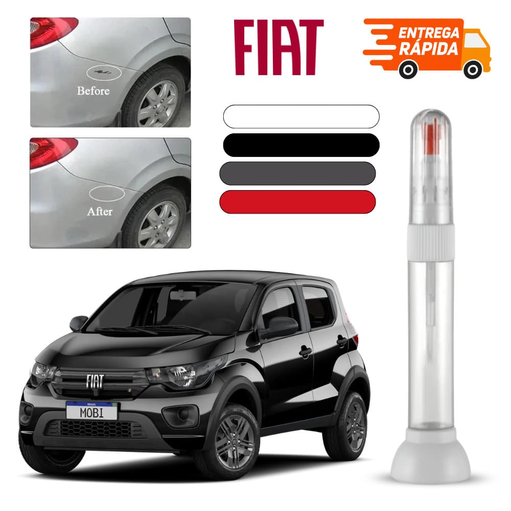Fiat Mobi Caneta Retoque Automotiva Pintura Reparo Tira Risco Arranhão