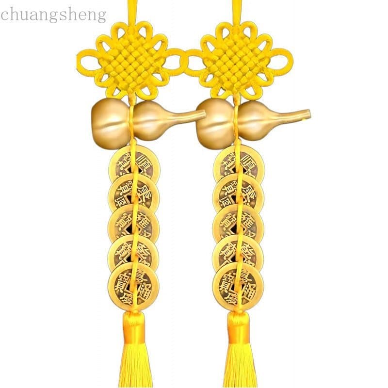 Novo Conjunto de 2 Peças de Ornamentos Pendurados com Borlas como Presentes de Bênção que Trazem Boa Sorte, Saúde e Suce
