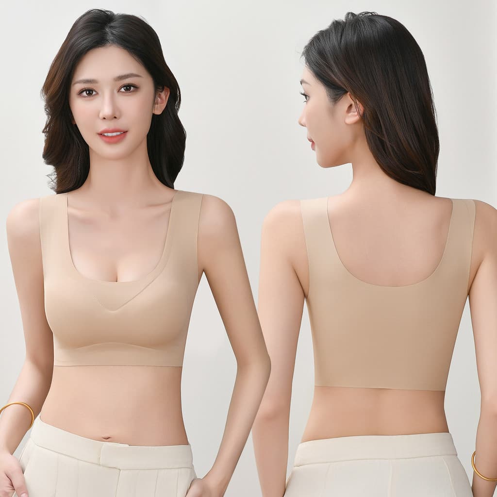 Simples base líquida invisível sem costura senhoras roupa interior respirável confortável esportes Yoga dormir meninas s