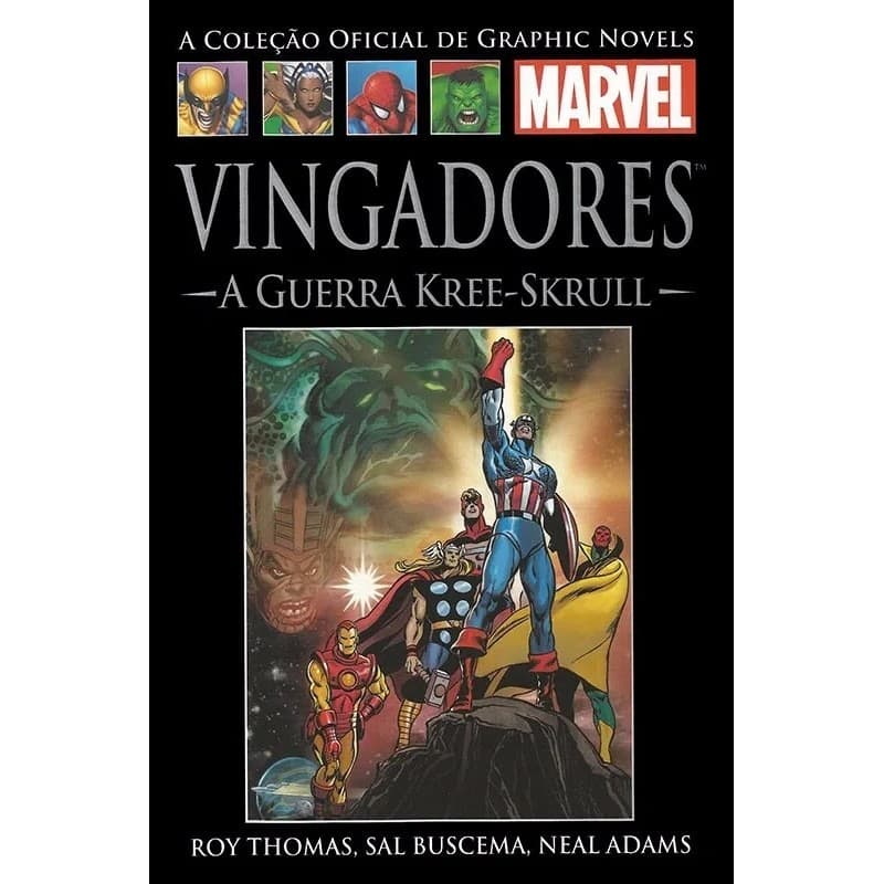 Vingadores: A guerra Kree-Skrull- XX-  A Coleção Oficial de Graphic Novels autor Roy Thomas