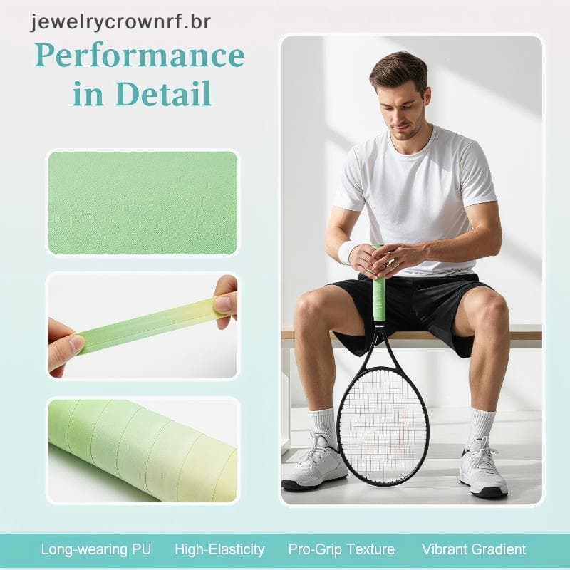 Raet Grip Tape Gradiente Cor Antiderrapante Absorvente De Suor Não Desbotamento Overgrip Para Badminton Squash Exercício