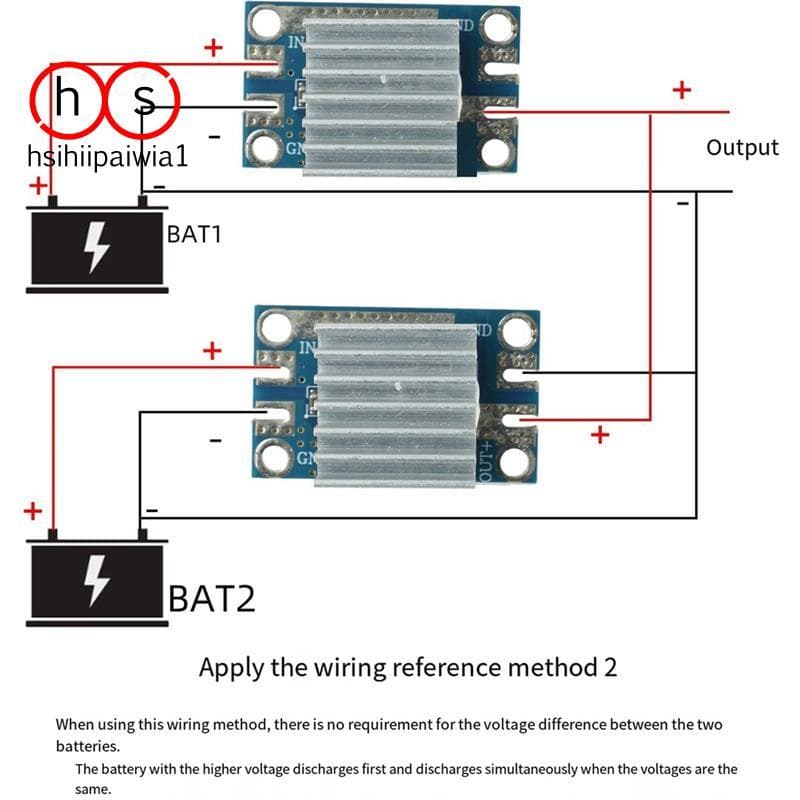 Módulo De Alta Corrente 50A DC 4-90V Placa De Proteção Solar Anti-Refluxo De Entrada De Tensão Ampla Para Sistema Drone