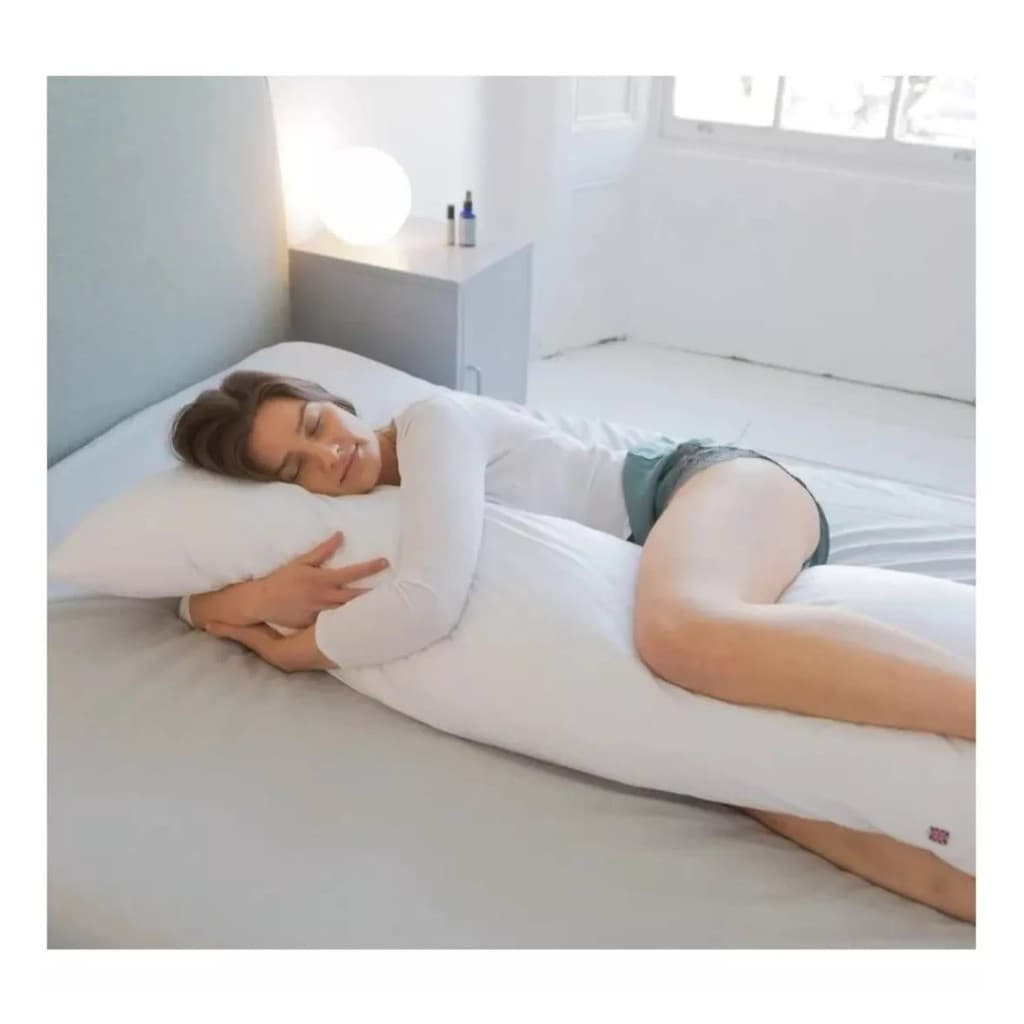 Travesseiro de Corpo Xuxão Gigante Almofada de Corpo Macio 1,35m X 40cm Fibra Siliconada
