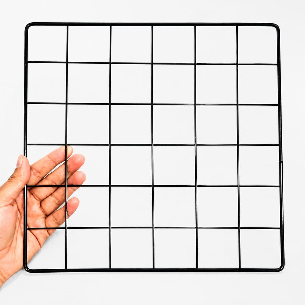 KIT 4 Unidades Grade Telas Aramadas 30x30 Para Decoração Expositora Organização