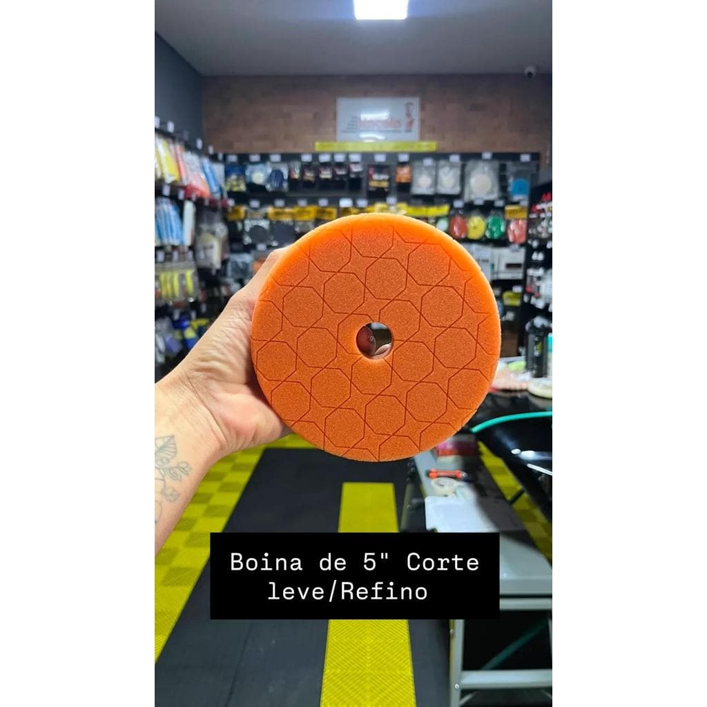 Boina espuma laranja refino 5" Detailer