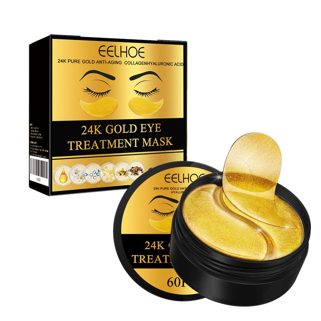 Patches para os Olhos EELHOE: Hidratação suave e umectação para a pele ao redor dos olhos, melhorando a elasticidade e a