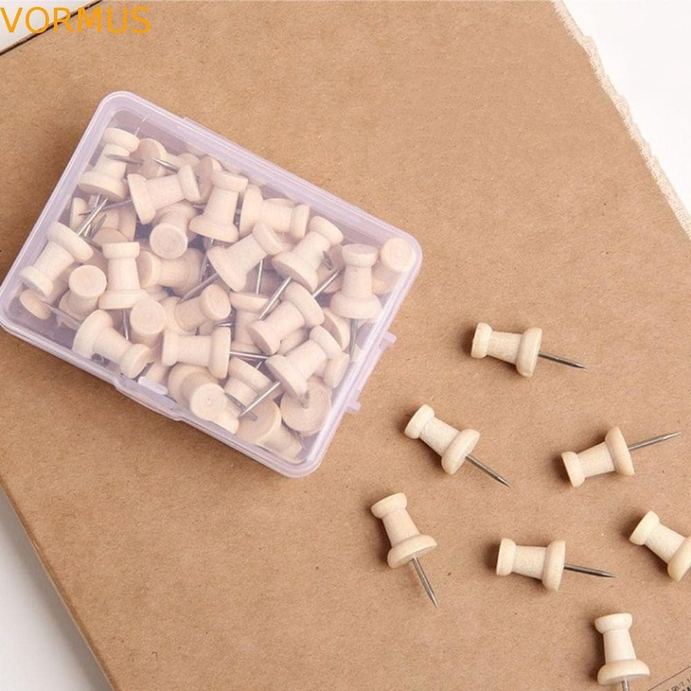 50 Pçs Pushpin Percevejo , Placa De Cortiça Cartões De Parede Fotos Tachas Pinos , Botões Polegar