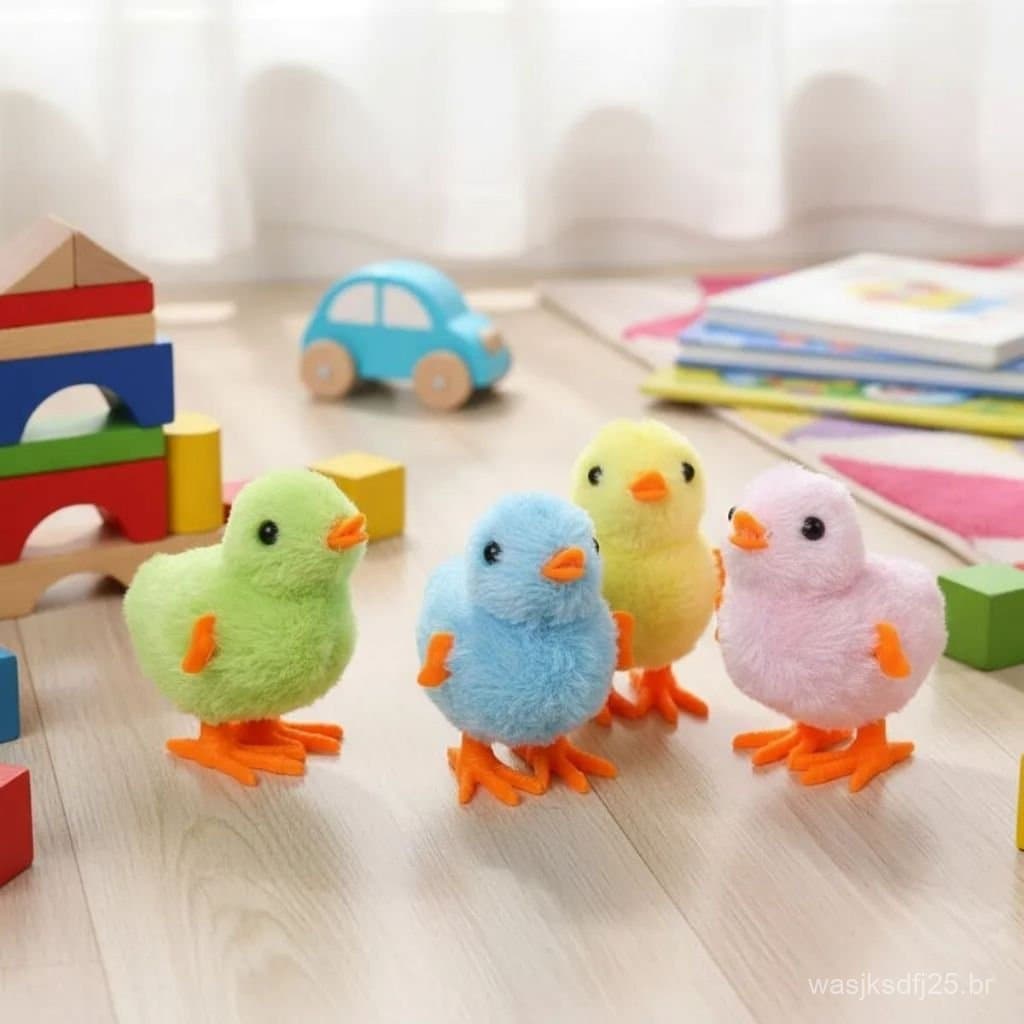 Kit 3 Pintinho Coloridos Cores De Pelúcia Galinha Pintadinha Pintinhos Colorido