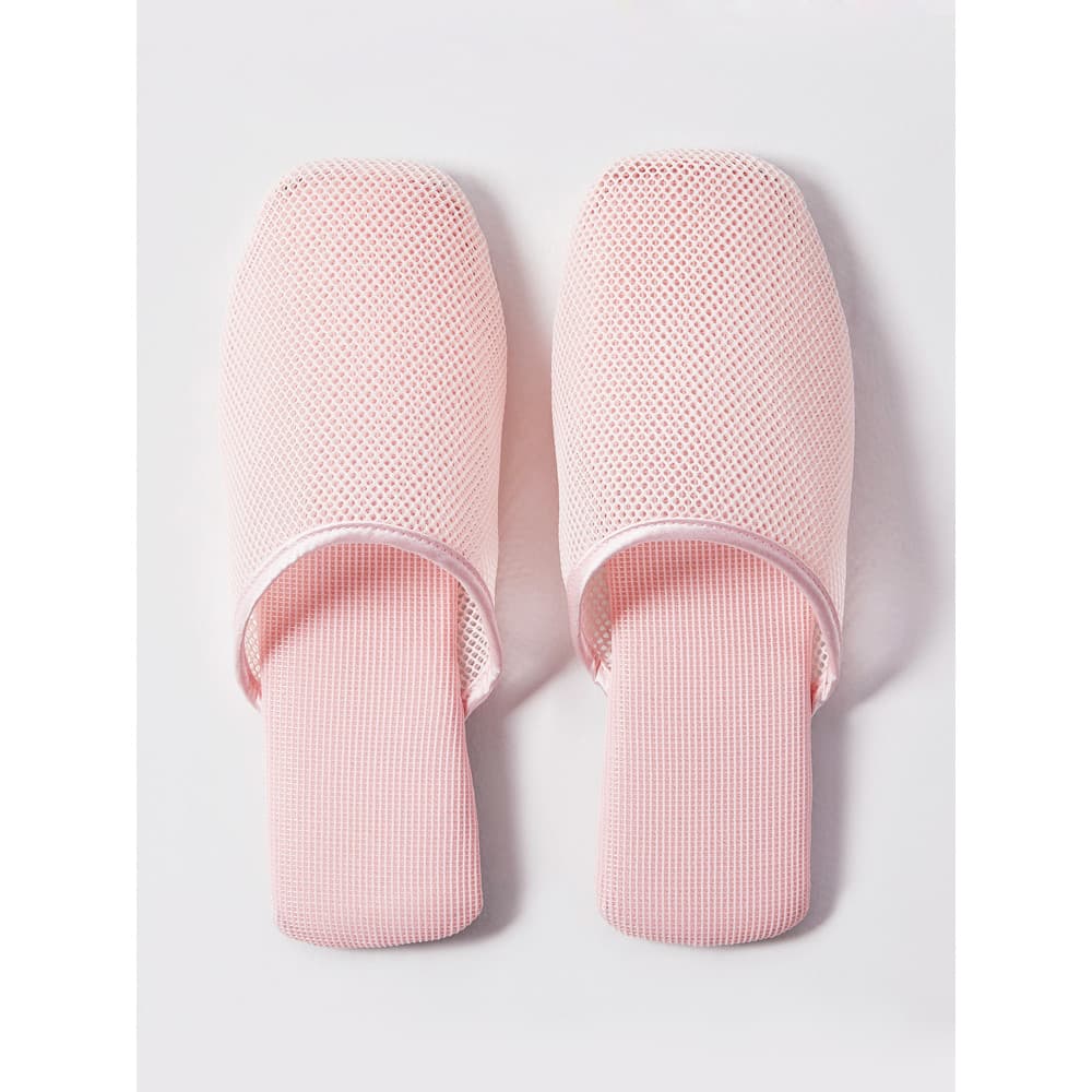 Malha oca verão casa chinelos feminino impermeável antiderrapante silencioso sola macia piso interno simples cor sólida