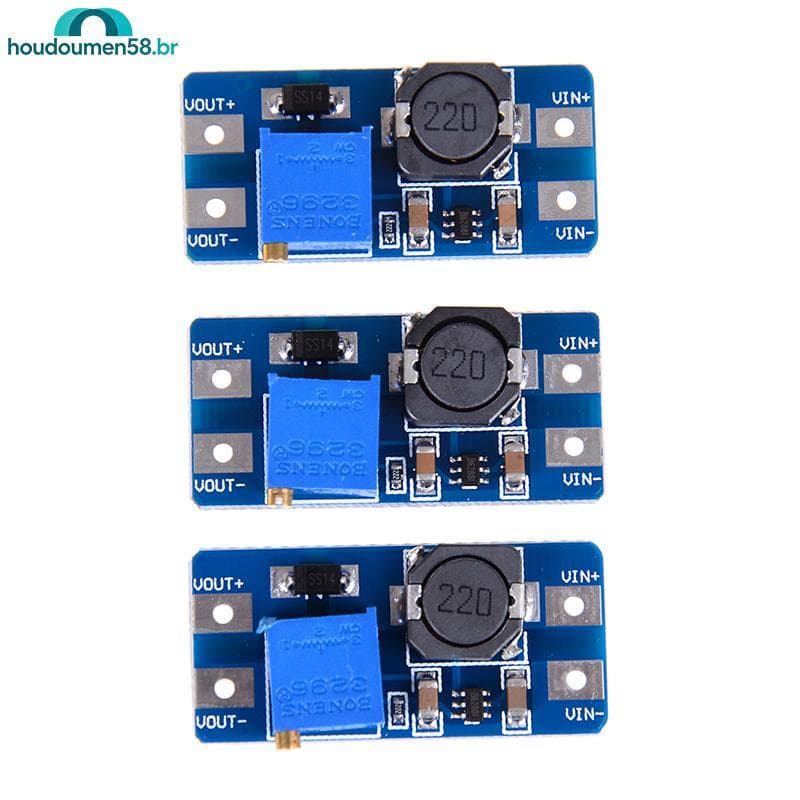 HOUDO 3 Unidades dc-5v/9v/12v/28v Conversor De Impulso Ajustável Módulo De Fonte De Alimentação Intensificador