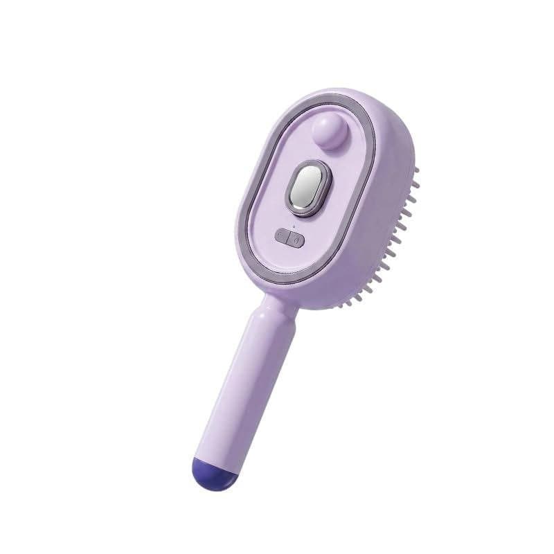Escova de Massagem com Almofada de Ar e Spray Elétrico SakerPlus, Escova de Cabelo com Névoa Fina e Reservatório de 10ml
