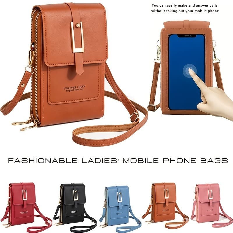 Bolsa crossbody de uma peça Estojo para chaves da moda Bolsa pequena crossbody, 5 cores opcionais, bolsa de ombro simple