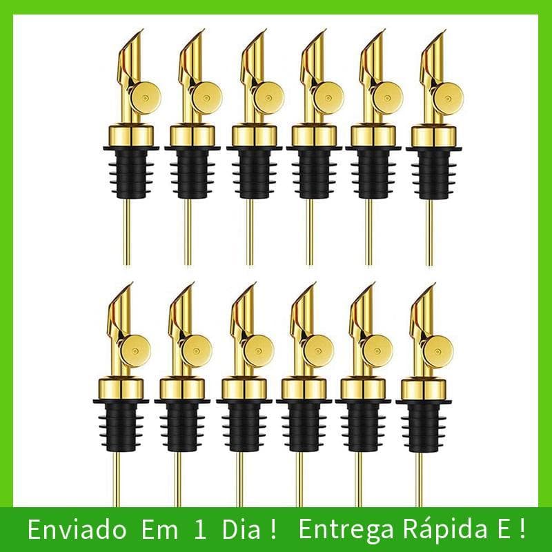 - joyce Pourers De Aço Inoxidável Ponderados Dispensador De Azeite Bico Garrafas De Licor Auto Flip Oil Dispenser