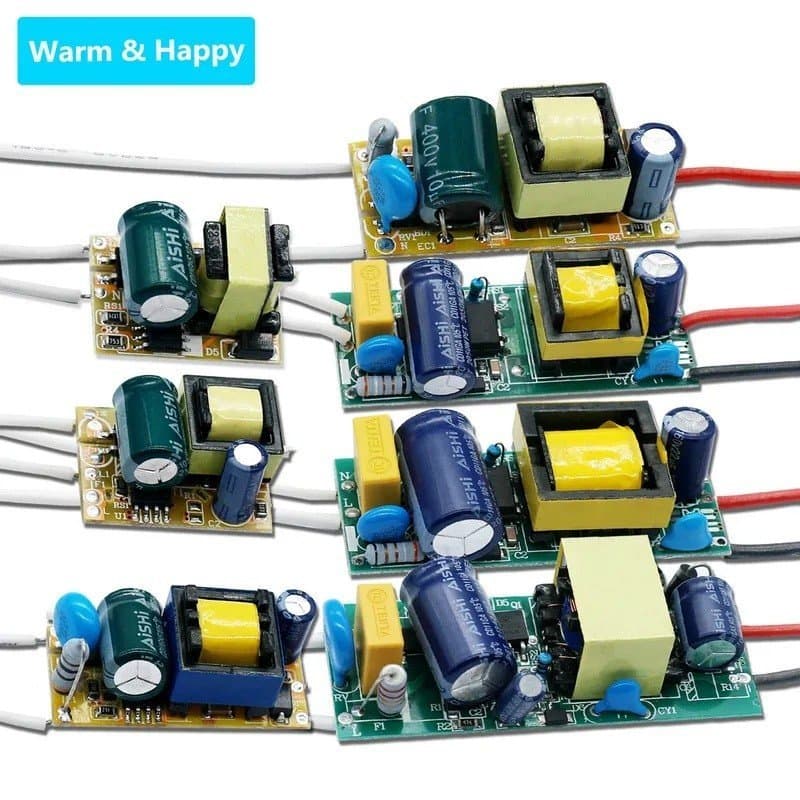 Driver de Energia LED 3W 5W 7W 12W 18W 25W 36W 200mA 250mA 300mA Adequado para Transformador Adaptador de Iluminação LED