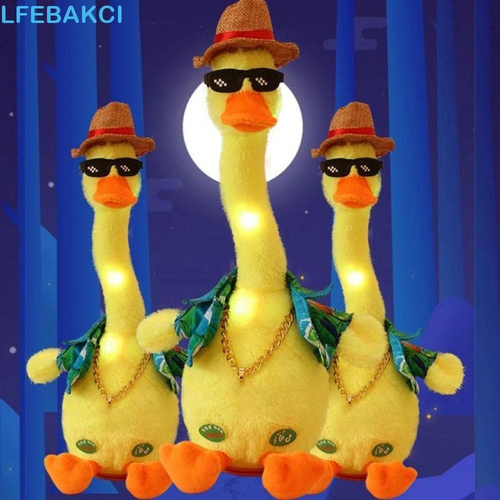 Brinquedo De Pelúcia De Pato Elétrico , Gravação De Som , Música , Dança , Boneca , 33cm , Engraçado , Cantando