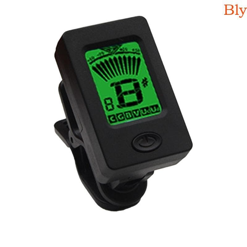 Clipe Afinador Guitarra Bly Elétrico Digital Metrônomo Display LCD