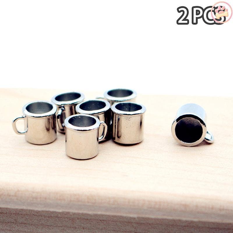 Carro 2 Pçs Casa De Bonecas Em Miniatura Simulação Liga Copo Modelo Metal Xícara Café Crianças Fingir Jogar Brinquedo Bo
