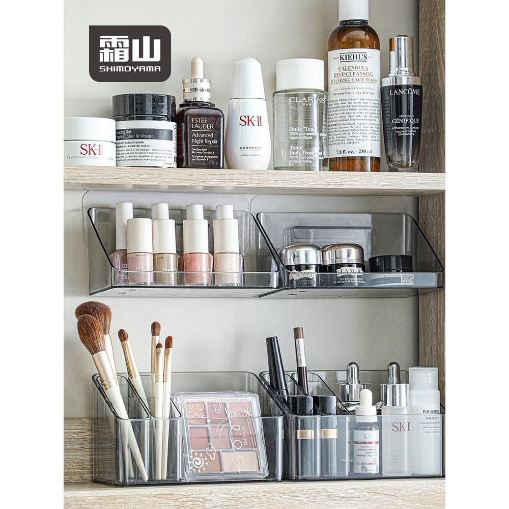 Frost Mountain Mirror Gabinete Caixa de armazenamento Cosméticos Produtos de cuidados com a pele Batom Plástico com Sub-