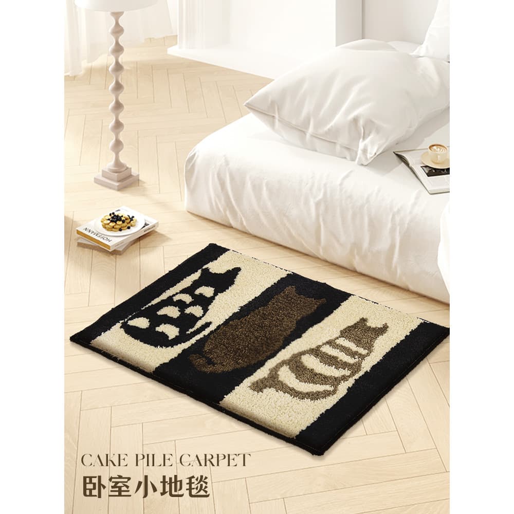 Tapete Medieval para gato e gato, porta de banheiro, absorve água, antiderrapante, porta de entrada, sala de estar B