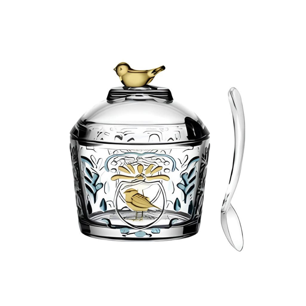 Açucareiro Porta Açúcar Canary e Tulipa 230ml Cristal Alta Qualidade Vidro Condimentos